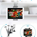 Kitchen Cabinet Tablet Mount Stand for 4-13'' Tablet & Phone Holder Stand Metal Tablets Cellphone Clamp Holder for IPad Air Pro