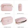 Solid Color Large Capacity Zipper Mobile Phone Bag Ladies Multifunctional Shoulder Crossbody Bag Fashion Casual Small Square Bag
