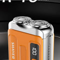 Mini Electric Smart Shaver Household Car Shaver Digital Display Dual Blade Rechargeable Shaver Powerful Beard Trimmer Tool
