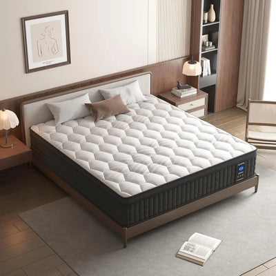 Queen Mattress, 12 Inch Hybrid Mattresses Memory Foam | SAMAG