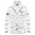 Men's Spring Cotton Casual Shirt Military Tooling | SAMAG