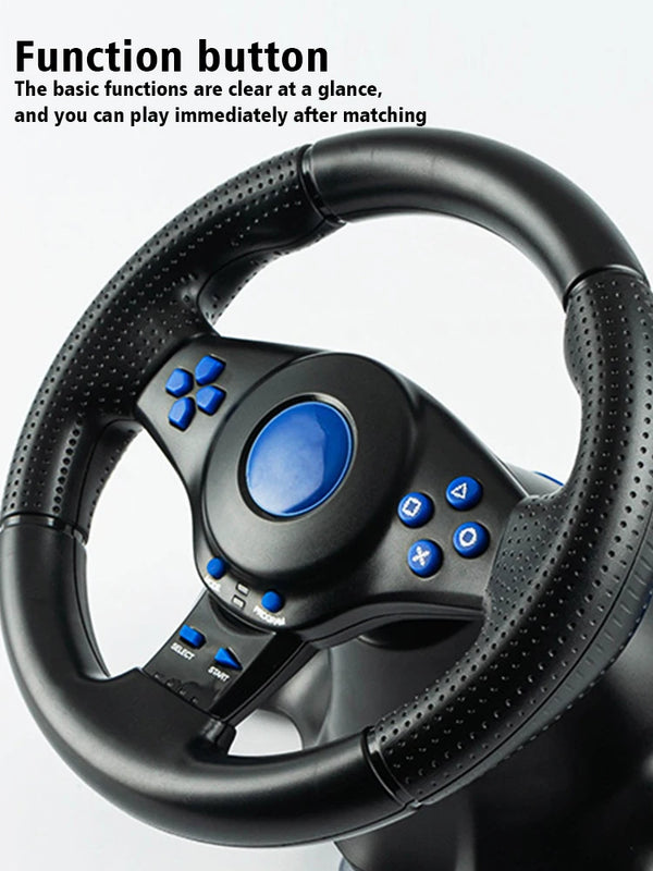DATA FROG Racing Steering Wheel with Vibration and Pedals for  Switch  PS2 PS3 PS4 Xbox One PC  Gaming Simracing Car Pedal