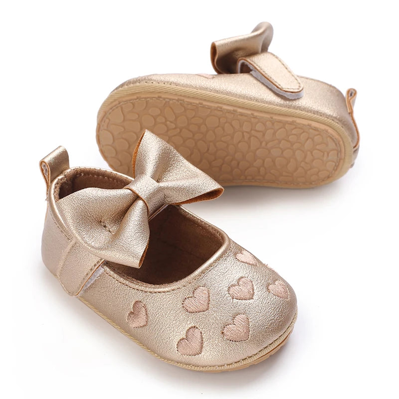 NEW Baby Baptist Shoes Girl Boy Shoes Lace Rubber Sole Anti-slip Toddler First Walkers Infant Crib Shoes Newborn Girl Moccasins
