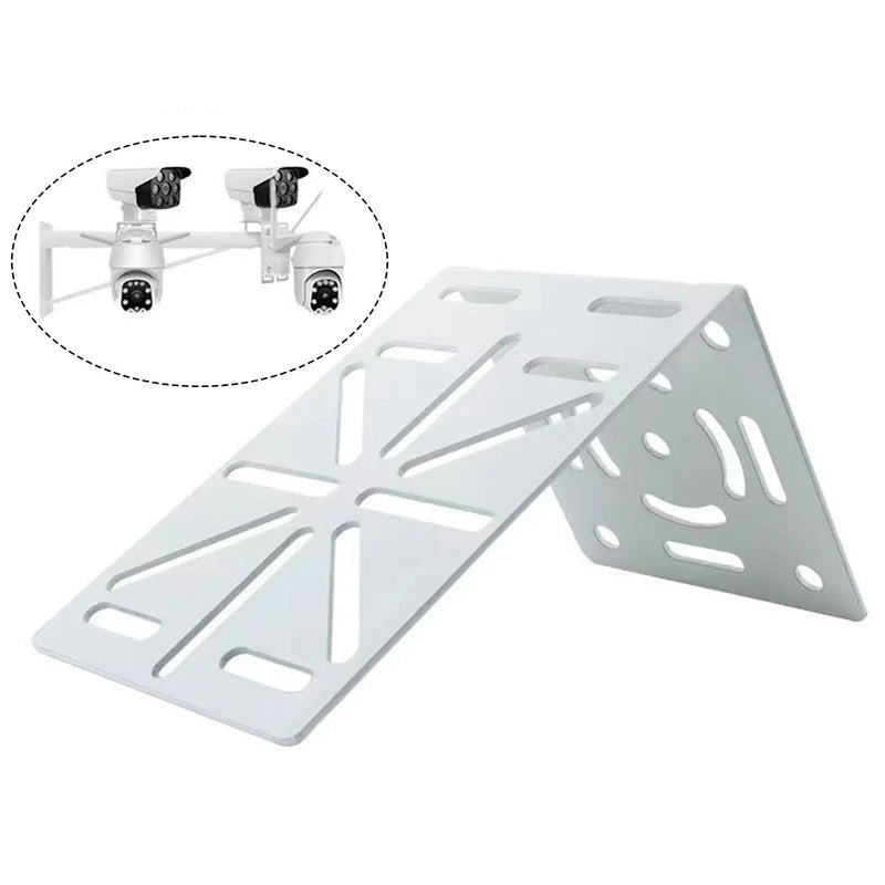 L Shaped Camera Bracket CCTV Cameras Support Security Camera Mount Adapter Outside Exterior for Backyard Lawn Patio Garden Hotel