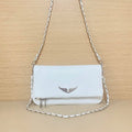 French-style exquisite one-shoulder women's bag, Spanish diamond chain fashion messenger bag, women's wing envelope bag