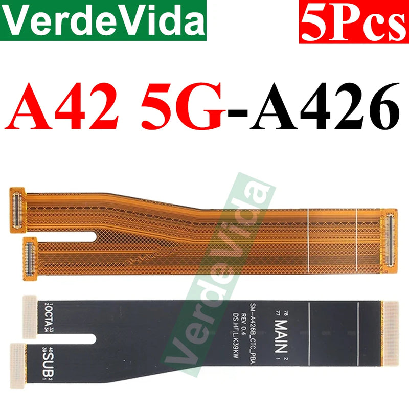 5pcs Main Motherboard Connector Board Ribbon Flex Cable For Samsung A33 A53 A15 A25 A35 A55 A24 A34 A54 A22 A32 A52 A72 Cable