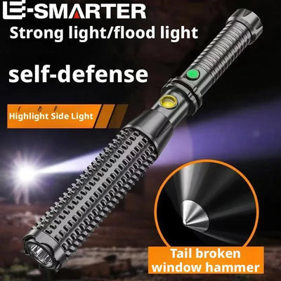Rechargeable Tactical Flashlight with Long Handle | SAMAG