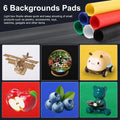 23cm Ring LED Panel Folding Portable Light Photo Lighting Mini Studio Shooting Tent Box Kit with 6 Colors Backdrops Photo Box