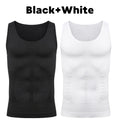 1/2 PCS Men‘s Seamless Shapewear Vest Abdomen Control Compression Top Breathable Cool Summer Undershirt for Daily Casual Fitness
