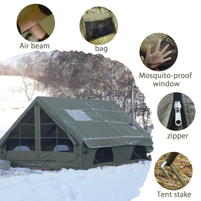 PAKICETUS Upgraded Inflatable Tent, Hunting Visualization | SAMAG