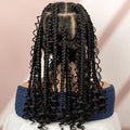 Full Lace Braided Wigs 16 In Synethetic Crochet Hair Wig Box Braids Boho Hairstyles Wigs for Women Short Bob Wig Knotless