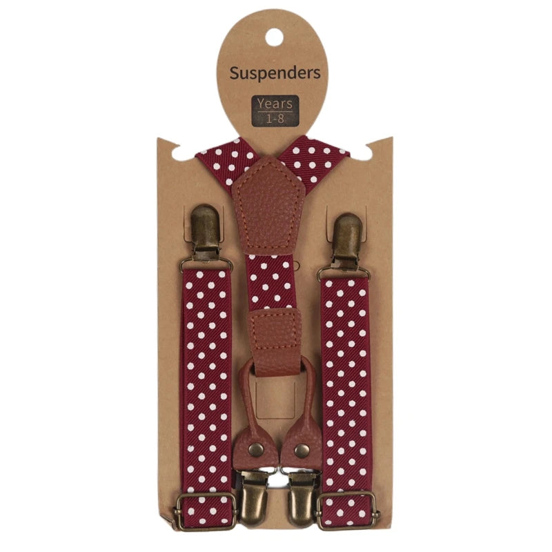 Cute Fashion Kids Elastic Leather Suspenders Children Belt Baby Boys Girls Adjustable Clip - on Y - Back - Visuel 17 | SAMAG