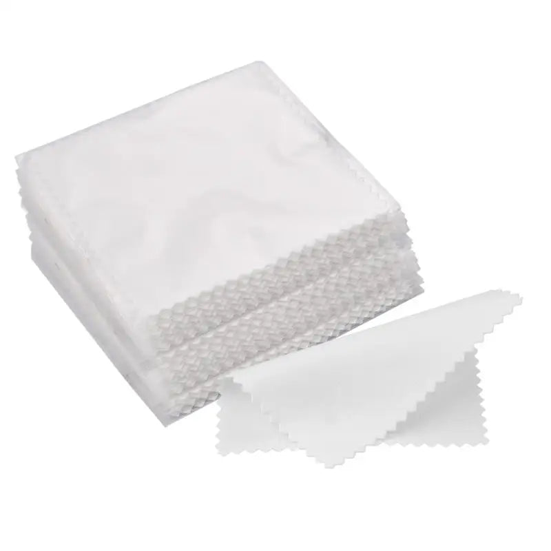 10pcs/50pcs Sterling Silver Polishing Cloth Set Jewelry Cleaning Cloths Soft Wipe Wiping Cloth Keep Jewelry Shining Tools