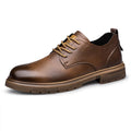 52/2000  CLOHOO handmade men's shoes business casual leather shoes breathable soft sole comfortable classic lace-up men's shoes
