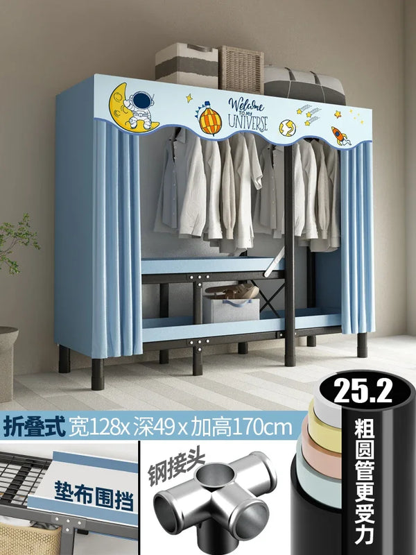 Folding Steel Frame Wardrobe Installation - Free Open Closet Durable and Economic Storage Cabinet for - View 20 | SAMAG