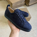 High Street Men's Increased Lace-up Round-headed Casual Shoes Red Shoes New 2026 Men's Fashion Low-cut Blue Casual Shoes