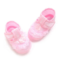 Pink Newborn Baby Baptismal Shoes Are Soft - View 3 | SAMAG