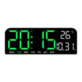 Large Digital Wall Clock Temp Date Week Display USB Powered Table Clock Wall-mounted Dual Alarms LED Clocks