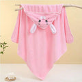 1 Piece Unisex Baby Animal Face Hooded Towel, Unique Animal Design Baby Hooded Towel, Ultra-Soft Newborn Bath Towel, Essential Baby Hooded Towel, Coral Fleece Children's Cartoon Bath Towel Hooded Cape, Bathroom Supplies, Baby
