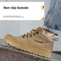 Welding Shoes Men Indestructible Work Safety Boots Cow Leather Steel Toe Safety Shoes Men Security Protective Work Shoes