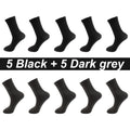 10Pairs/Lot Men Combed Cotton Socks Black Casual Business | SAMAG