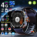 4G/5G Smartwatch 2.4 inch 720*720 Amoled Android 10.0 900W Camera GPS WIFI SIM Card 16GB+256GB RAM 2100Mah Battery Smart Watch