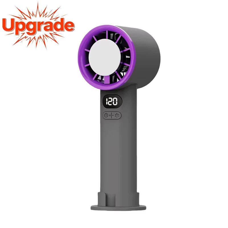 MIJIA Portable Fan Handheld 120 Speed Mini Bladeless Desktop Fan Rechargeable Instant Cooling With Ice Mode For Men Women NEW