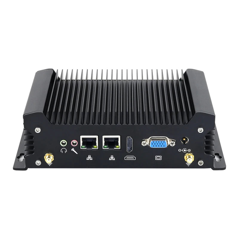 XCY Fanless IoT Industrial Mini PC Intel Core I5-1335U 2x COM RS232 2x LAN 8x USB WiFi SIM 4G LTE Windows 10/11 Linux PXE WOL
