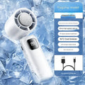 JPNPL 3000mah Electric Fan Portable Turbo Fan Rechargeable Cooling Handheld Desktop Dual-Purpose Air Conditioner for Camping