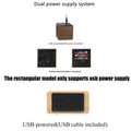 Alarm Clock LED Wooden Watch Table Voice Control Digital Wood Despertador USB/AAA Powered Electronic Desktop Clocks