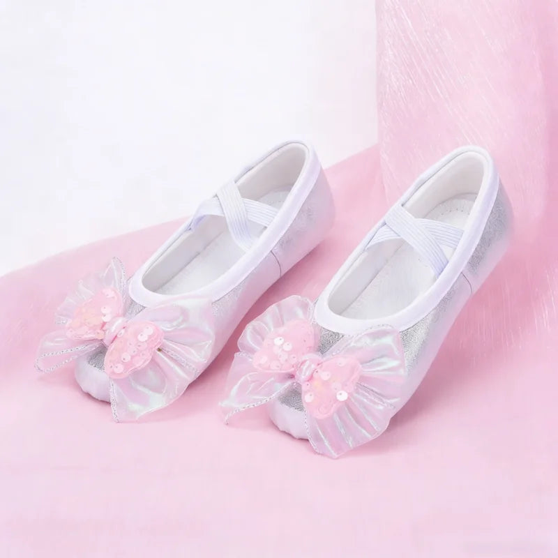 Ballet Shoes for Dancing Child Girl Adult Dance Shoes for Girls Ballet Accessories Modern Dance Girl Ballet Shoes Bow Colorful
