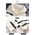 Sweater pullover women Spring and Autumn underwear 2023 New zipper stripe underlay short style popular premium sweater female