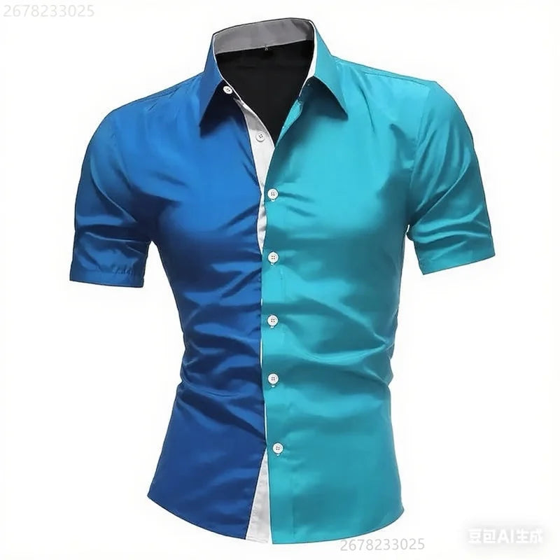 Men's casual business short-sleeved shirt | SAMAG