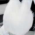 Luxury Real Mongolia Lamb Fur Handbag Soft Plush Genuine Leather Shoulder Boston Bag Women's Purse Hobo Style Fluffy Fuzzy Bags