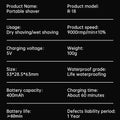 Mini Electric Smart Shaver Household Car Shaver Digital Display Dual Blade Rechargeable Shaver Powerful Beard Trimmer Tool