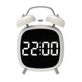 Voice Control Digital Alarm Clock Double Bell Super Loud for Heavy Sleeper Night Mode 12/24H Night Anti-disturb Table LED Clock