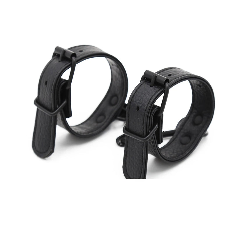 Bondage Cuff Bracelet leather with Buckles Gothic Punk Style Adjustable Wristband for Men Women Cosplay Performance Props Party