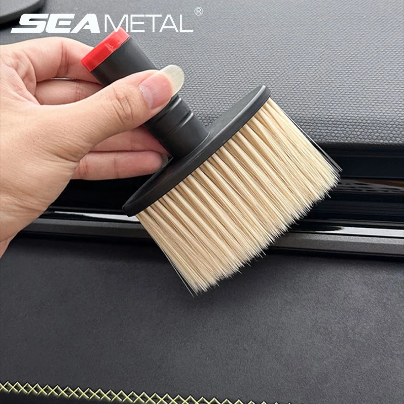 SEAMETAL Car Wash Brush Dust Remover Car Air Conditioner Outlet Dust Removal Brush Soft Bristles Brushes for Car Cleaning Tools