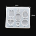 SNASAN Cute Beads Cube Triangle Silicone Mold For Jewelry Earrings Pendant Making Resin UV Epoxy Resin Molds Crafts DIY Tool