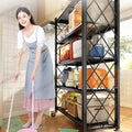 Tool - Free Foldable Microwave Storage Shelving, Removable Multi - Layer Kitchen Organizer Rack for Counter - View 3 | SAMAG