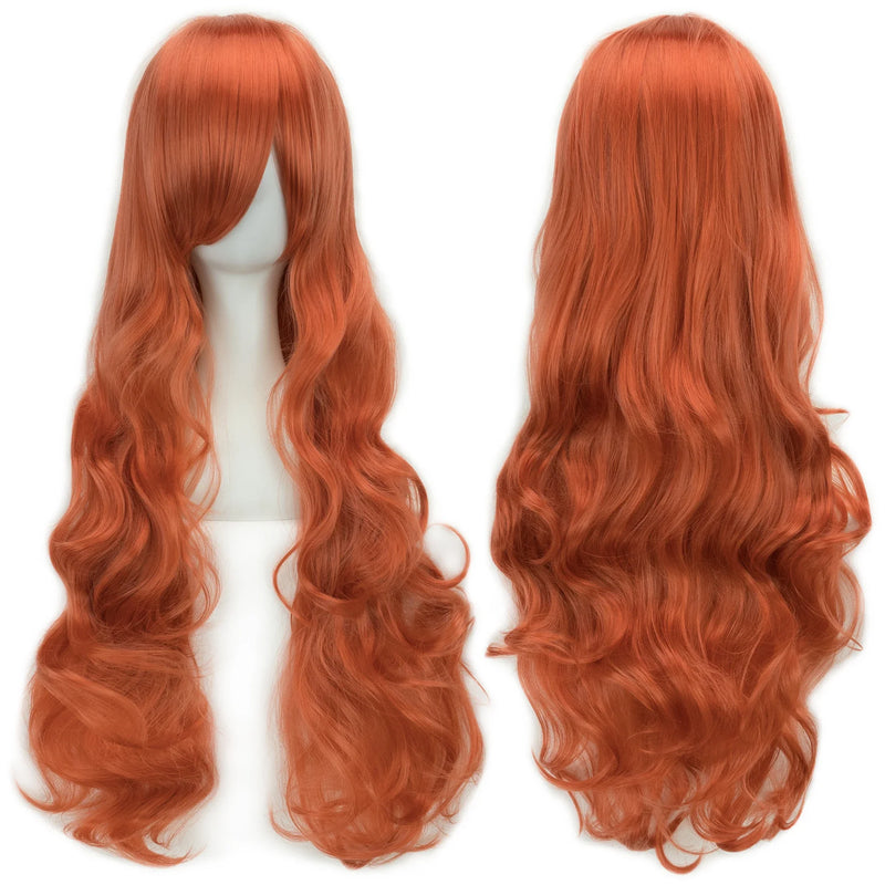 Soowee Curly Long Synthetic Hair Green Wig Hairpiece Pink Black Party Hair Cosplay Wigs for Women