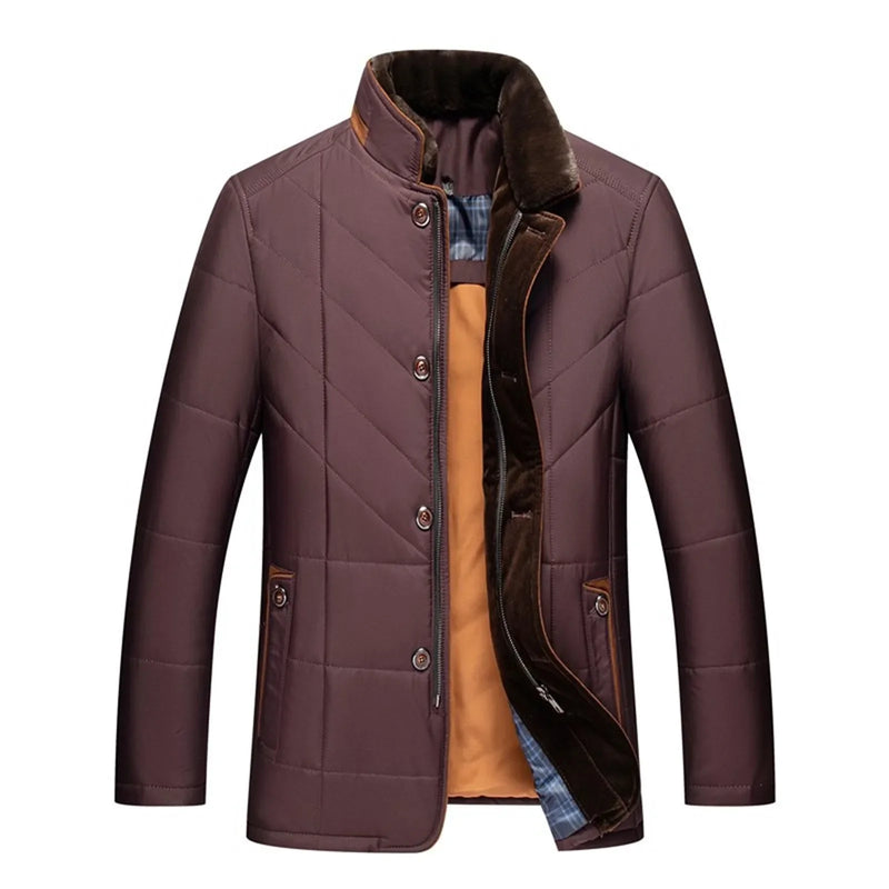 Men'S Down Jacket Casual Thickened Cotton Padded Jacket Fashion Winter Warm Thermal Fleece MenS Jacket