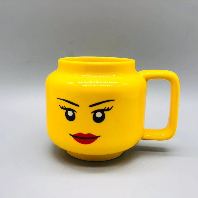 Cute Cartoon 250ML Mug Cups Ceramic Coffee Milk Tea Drinkware Impish Expression Pattern for Couple Friend Christmas gifts Travel