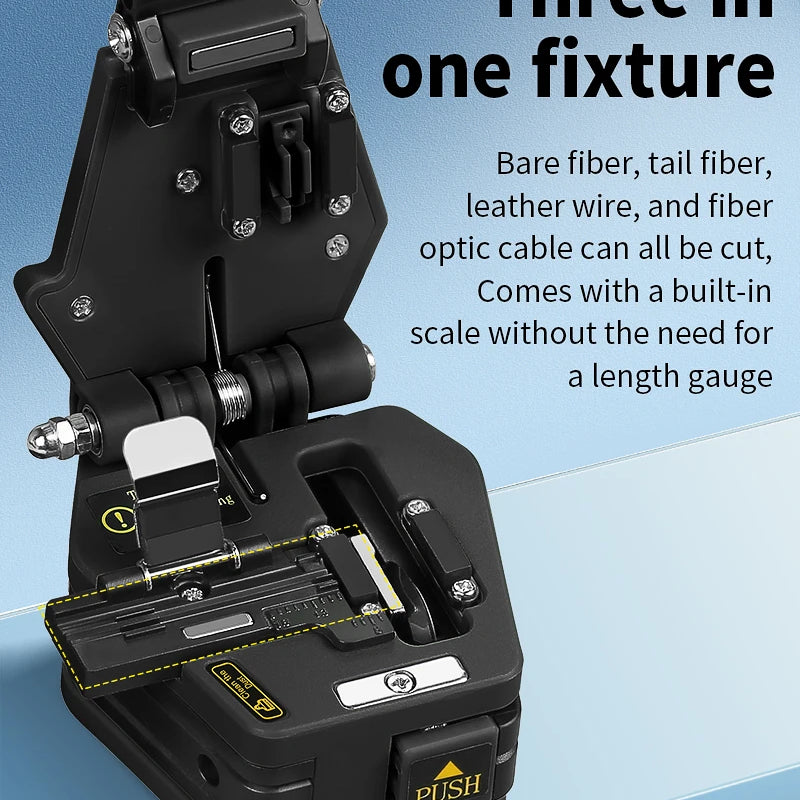 Fiber cleaver AUA-6C Cable Cutting Knife FTTT Fiber Optic Knife Tools cutter High Precision Cleaver 16 point blade