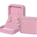 Huitan Velvet Box for Rings/Earrings/Necklaces/Bracelets Simple Classic Engagement Wedding Packaging Boxes - Visuel 6 | SAMAG