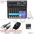TEYUN 8 6 4 Channel Professional Portable Mixer Sound Mixing Console Computer Input 48v Power Number Live Broadcast A4 A6 A8 New