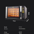 【Best-selling】Commercial Hot Air Circulation Baking Oven Electric Four Deck Oven Equipped With Spray Nozzle And Digital Timer