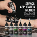 DM 1PC Colorful Temporary Juice Tattoo Paste Painless Body Paint Tattoo DIY Fake Tattoo 1 Week without Fading for Women Men