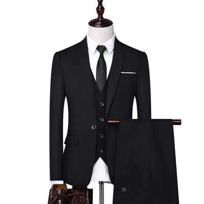 S-8XL Solid-colored Suit Men Fashion Casual Outdoor | SAMAG