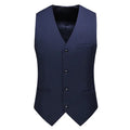 Vest Mens Fashion Casual High Quality Solid Color Slim Large Size Business Office Waistcoat Men Groom Wedding Dress Suit Vests